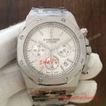 Replica Audemars Piguet Royal Oak Chrono Stainless Steel White Dial Watch